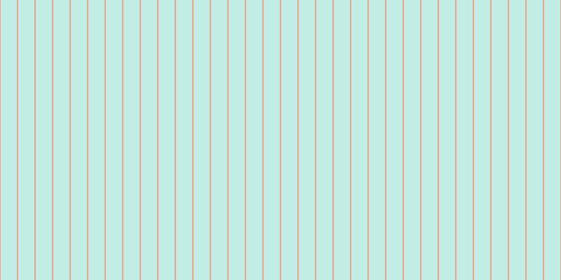 #0ebd97 (25%), #eba393 vertical lines, two pixels wide, twenty-three pixels apart