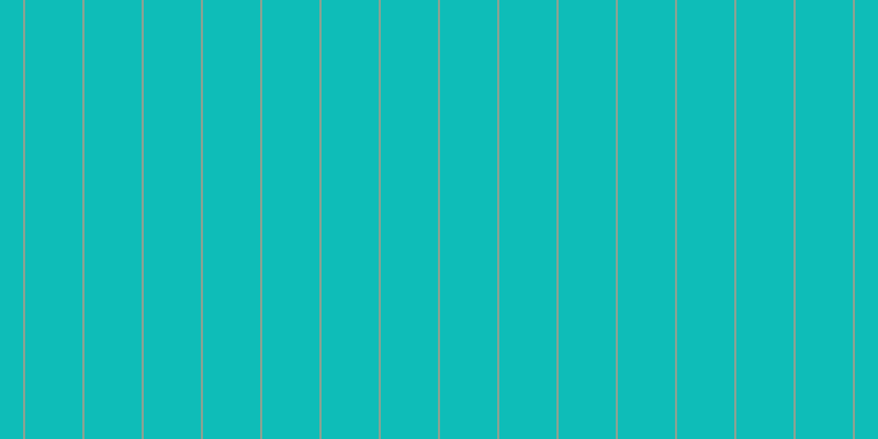 #0ebdb8, #88a393 vertical lines, two pixels wide, fifty-two pixels apart