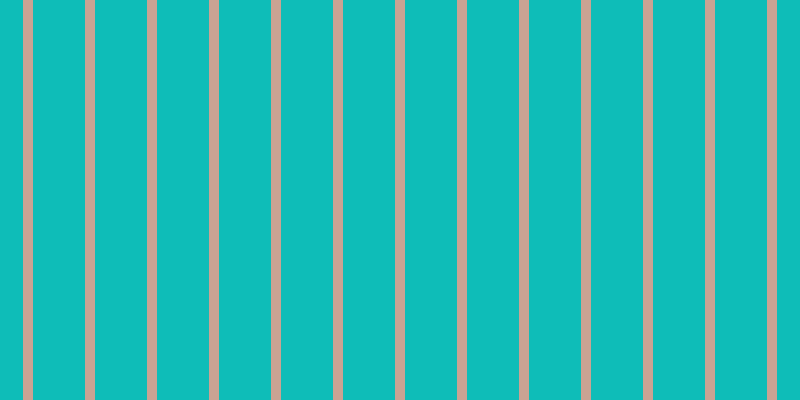 #0ebdb8, #caa393 vertical lines, ten pixels wide, fifty-two pixels apart