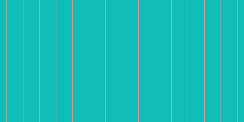 #0ebdb8, #caa393 vertical lines, two pixels wide, fifty-two pixels apart