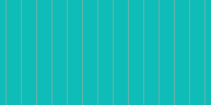 #0ebdb8, #caa393 vertical lines, two pixels wide, fifty-six pixels apart