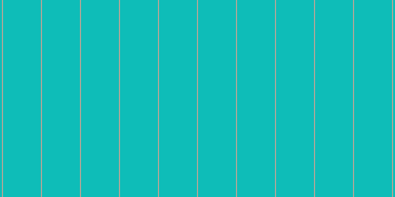 #0ebdb8, #caa393 vertical lines, two pixels wide, seventy-seven pixels apart