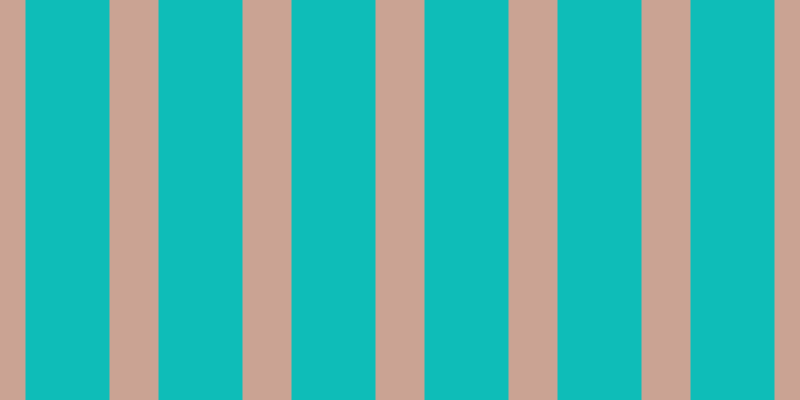#0ebdb8, #caa393 vertical lines, forty-nine pixels wide, eighty-four pixels apart
