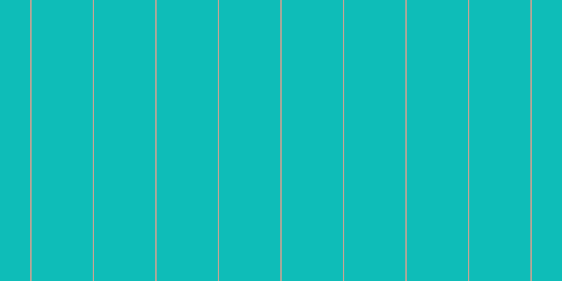 #0ebdb8, #caa393 vertical lines, two pixels wide, eighty-seven pixels apart
