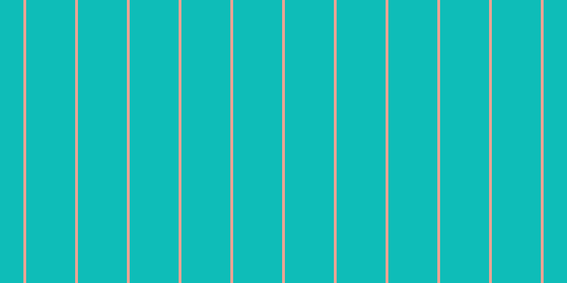 #0ebdb8, #eba393 vertical lines, four pixels wide, sixty-nine pixels apart