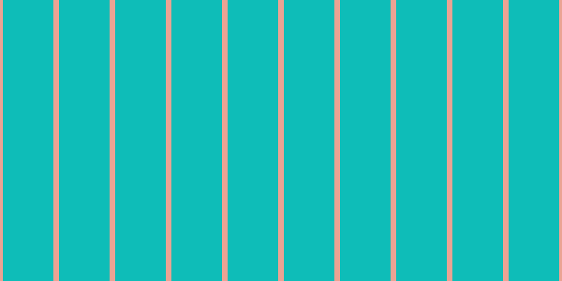 #0ebdb8, #eba393 vertical lines, eight pixels wide, seventy-two pixels apart