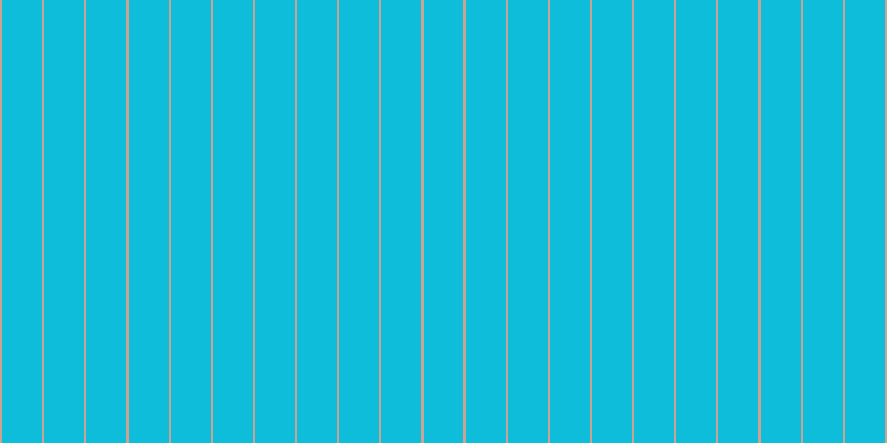 #0ebdd9, #caa393 vertical lines, two pixels wide, thirty-six pixels apart
