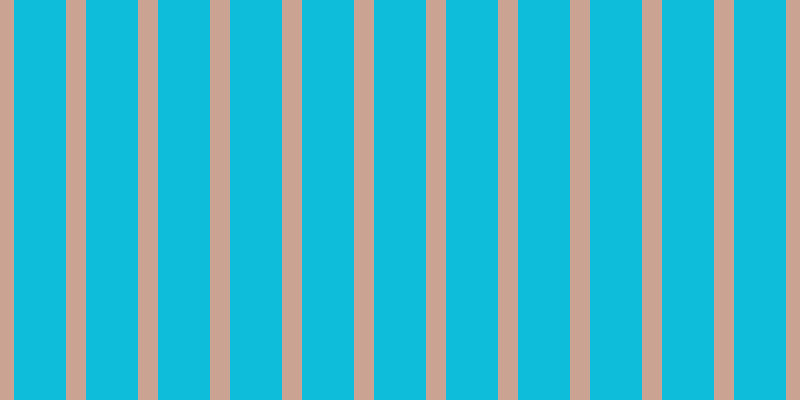 #0ebdd9, #caa393 vertical lines, twenty pixels wide, fifty-two pixels apart