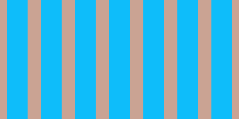 #0ebdfa, #caa393 vertical lines, forty-five pixels wide, sixty-nine pixels apart
