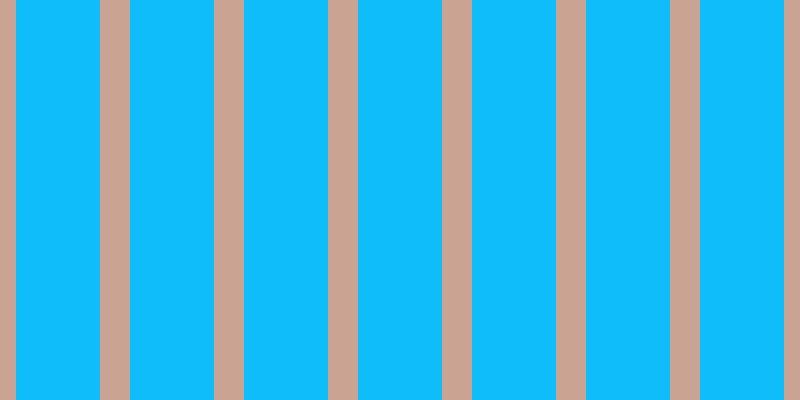 #0ebdfa, #caa393 vertical lines, thirty pixels wide, eighty-four pixels apart