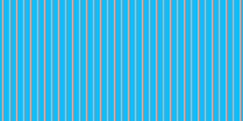 #0ebdfa, #eba393 vertical lines, five pixels wide, eighteen pixels apart