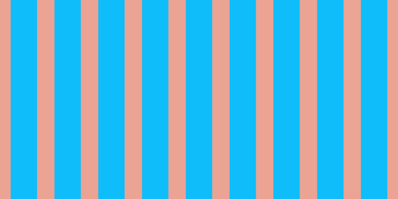 #0ebdfa, #eba393 vertical lines, thirty-five pixels wide, fifty-three pixels apart