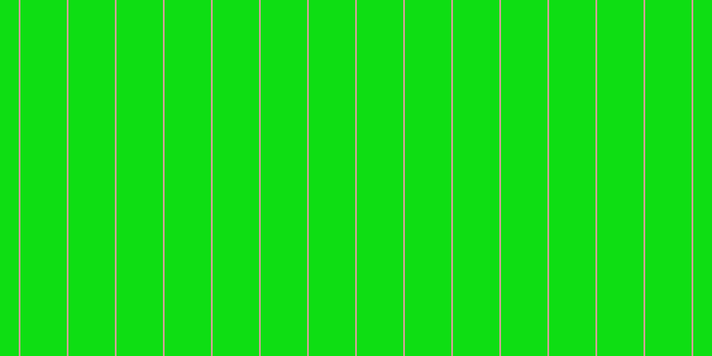 #0ede13, #caa393 vertical lines, two pixels wide, fifty-two pixels apart