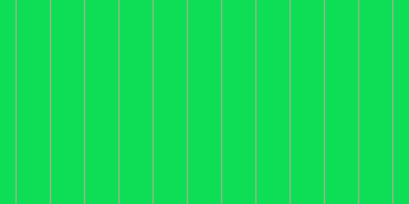 #0ede55, #caa393 vertical lines, two pixels wide, sixty-five pixels apart