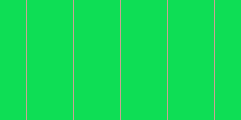 #0ede55, #caa393 vertical lines, two pixels wide, seventy-six pixels apart
