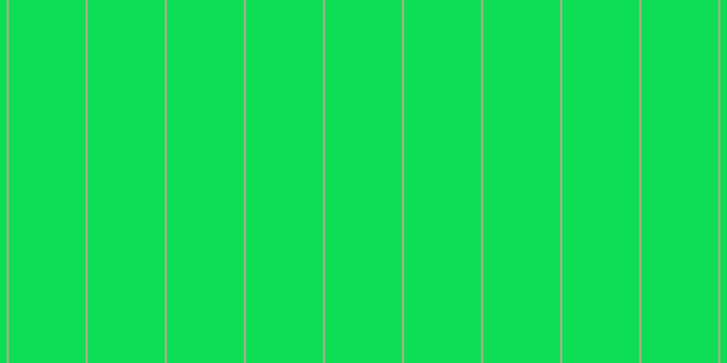 #0ede55, #caa393 vertical lines, two pixels wide, eighty-five pixels apart