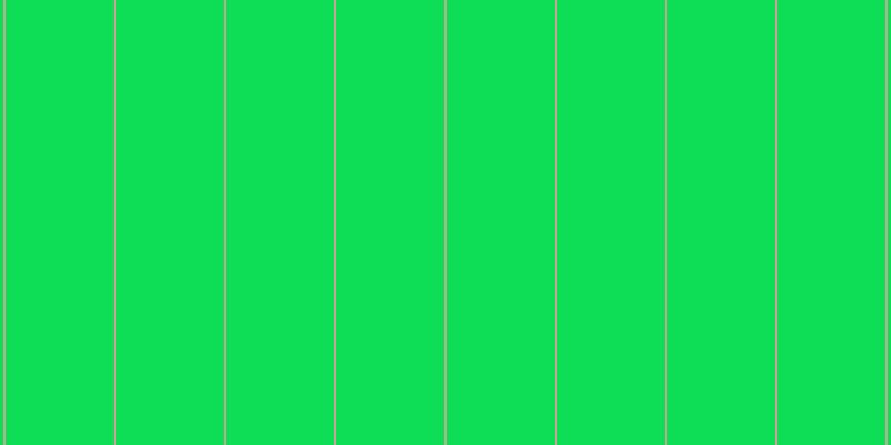 #0ede55, #caa393 vertical lines, two pixels wide, ninety-seven pixels apart