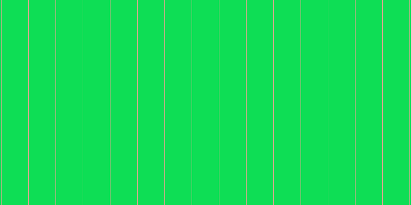 #0ede55, #eba393 vertical lines, one pixels wide, fifty-two pixels apart