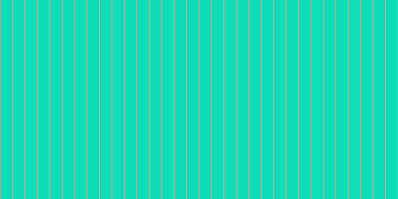 #0edeb8, #caa393 vertical lines, two pixels wide, twenty-three pixels apart