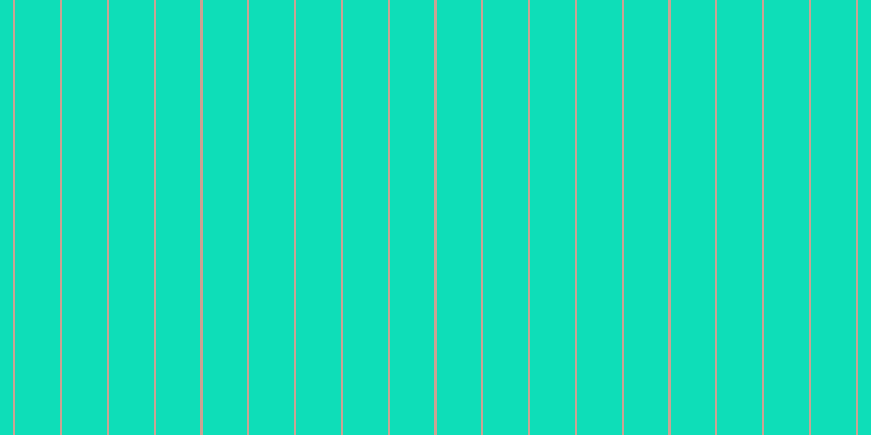 #0edeb8, #caa393 vertical lines, two pixels wide, forty-one pixels apart