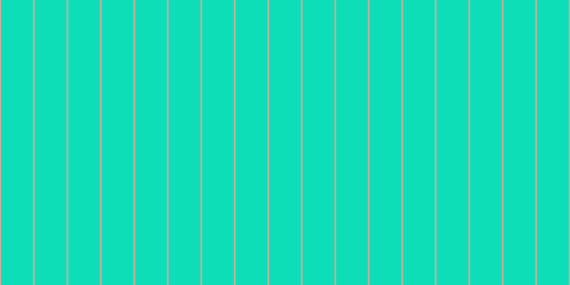 #0edeb8, #eba393 vertical lines, two pixels wide, forty-five pixels apart
