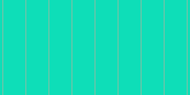#0edeb8, #eba393 vertical lines, two pixels wide, ninety-five pixels apart