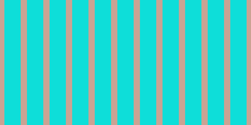 #0eded9, #caa393 vertical lines, twenty pixels wide, fifty-two pixels apart