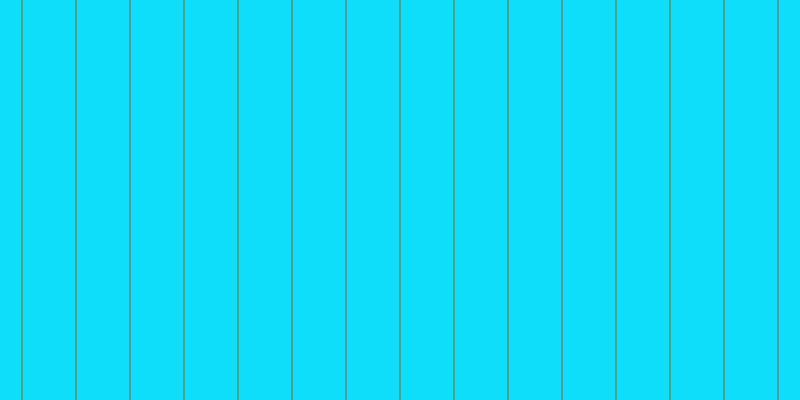 #0edefa, #46a393 vertical lines, two pixels wide, fifty-two pixels apart