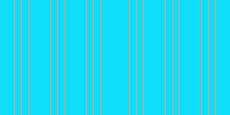 #0edefa, #caa393 vertical lines, two pixels wide, twenty-three pixels apart