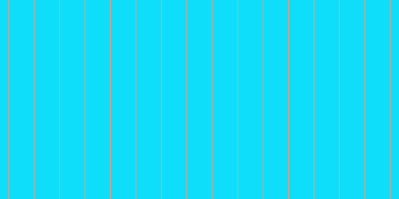 #0edefa, #caa393 vertical lines, two pixels wide, forty-nine pixels apart