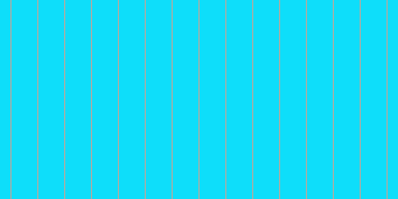 #0edefa, #caa393 vertical lines, two pixels wide, fifty-two pixels apart