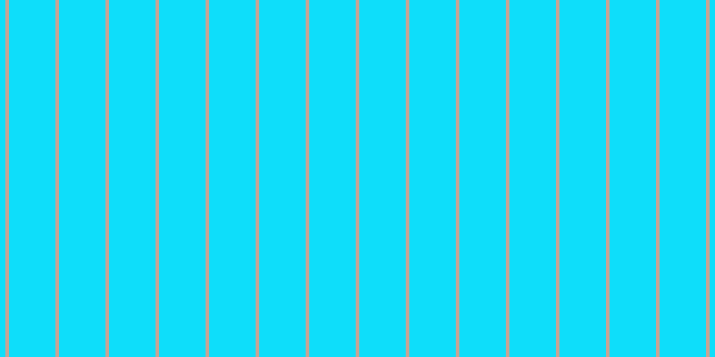 #0edefa, #caa393 vertical lines, four pixels wide, fifty-two pixels apart