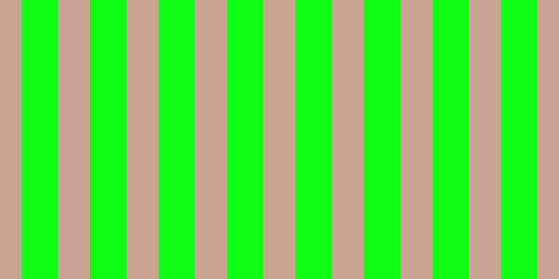 #0eff13, #caa393 vertical lines, forty-six pixels wide, fifty-two pixels apart