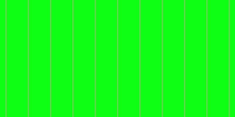 #0eff13, #caa393 vertical lines, two pixels wide, seventy-four pixels apart