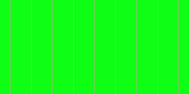 #0eff13, #caa393 vertical lines, two pixels wide, eighty-seven pixels apart