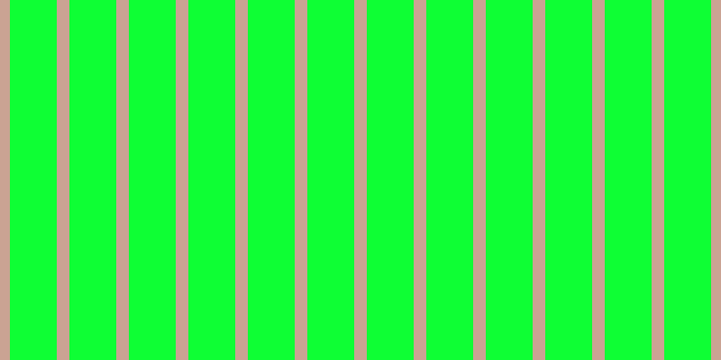 #0eff34, #caa393 vertical lines, fourteen pixels wide, fifty-two pixels apart