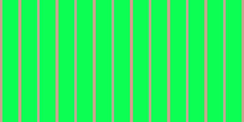 #0eff55, #caa393 vertical lines, nine pixels wide, fifty-two pixels apart