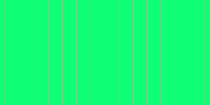 #0eff76, #caa393 vertical lines, two pixels wide, fifty-two pixels apart