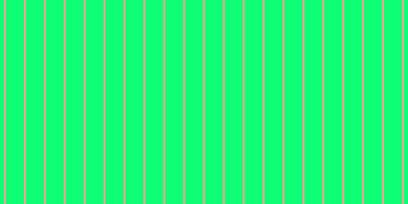 #0eff76, #eba393 vertical lines, four pixels wide, thirty-five pixels apart