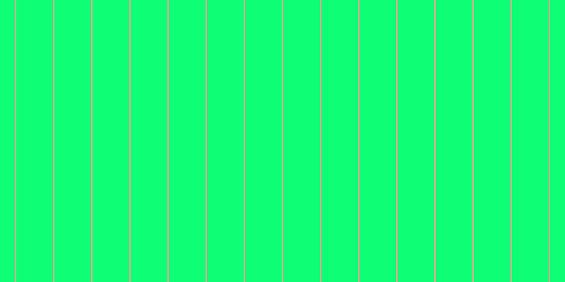 #0eff76, #eba393 vertical lines, two pixels wide, fifty-two pixels apart