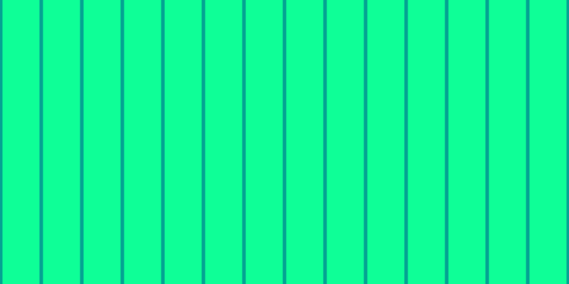 #0eff97, #04a393 vertical lines, five pixels wide, fifty-two pixels apart