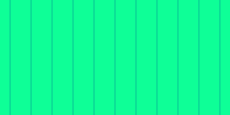 #0eff97, #04a393 vertical lines, two pixels wide, seventy-one pixels apart