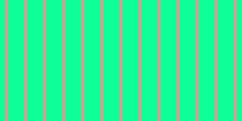 #0eff97, #caa393 vertical lines, eleven pixels wide, fifty-two pixels apart