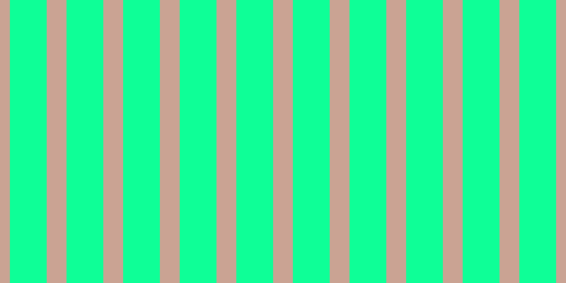 #0eff97, #caa393 vertical lines, twenty-eight pixels wide, fifty-two pixels apart
