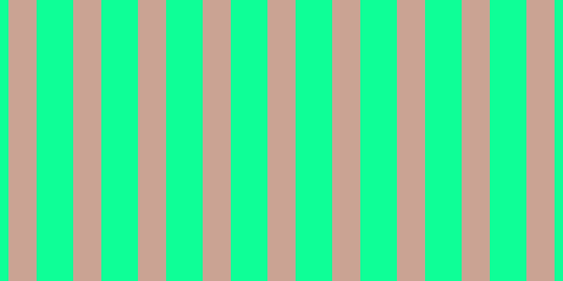 #0eff97, #caa393 vertical lines, forty pixels wide, fifty-two pixels apart