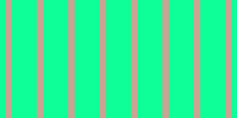 #0eff97, #caa393 vertical lines, twenty-two pixels wide, eighty-four pixels apart