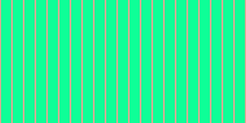 #0eff97, #eba393 vertical lines, five pixels wide, thirty-three pixels apart
