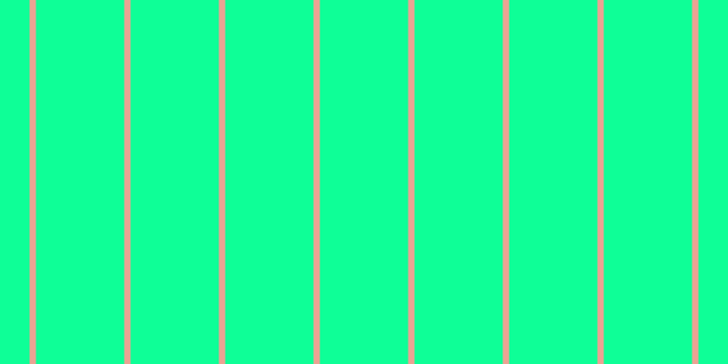#0eff97, #eba393 vertical lines, seven pixels wide, ninety-seven pixels apart