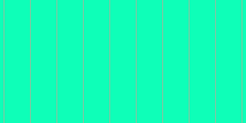 #0effb8, #caa393 vertical lines, two pixels wide, eighty-four pixels apart