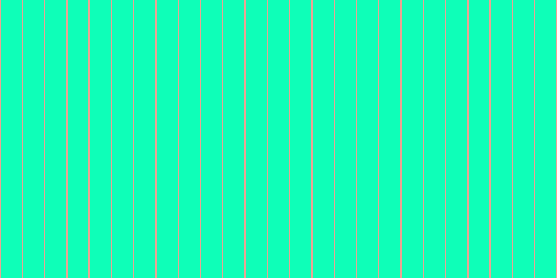 #0effb8, #eba393 vertical lines, two pixels wide, thirty pixels apart